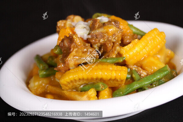 排骨豆角玉米
