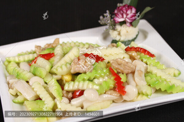 桃仁白玉菇