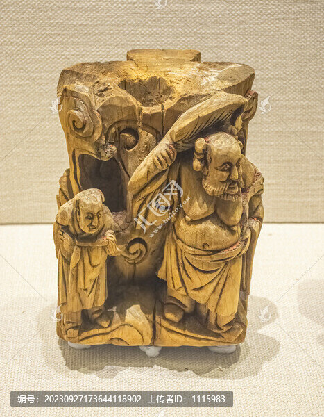 清代八仙人物木雕