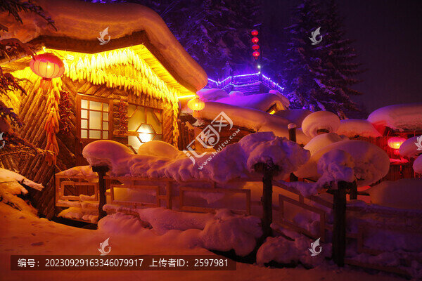 雪鄉(xiāng)夜景