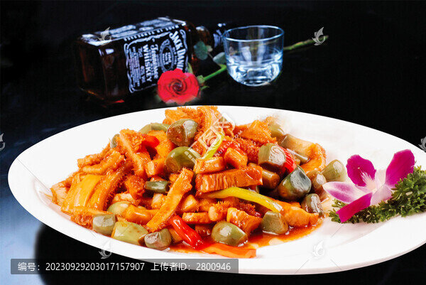 泡蒜燒牛肚