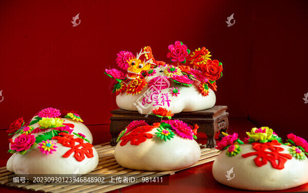 山西省非遺面塑花饃