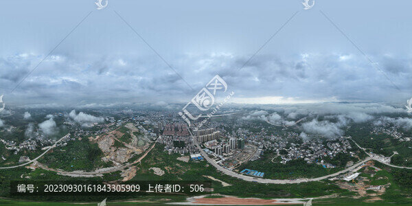 航拍寧明全景