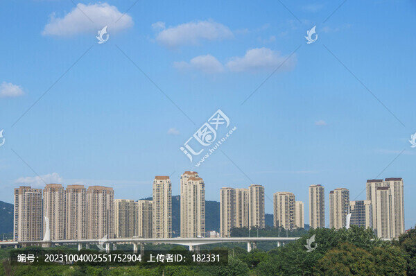 高樓住宅樓大橋現(xiàn)代建筑