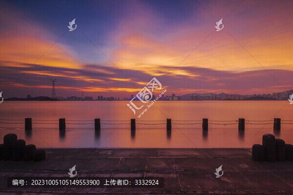 廈門海灣公園晚霞
