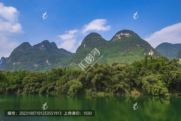 山景藍(lán)天白云