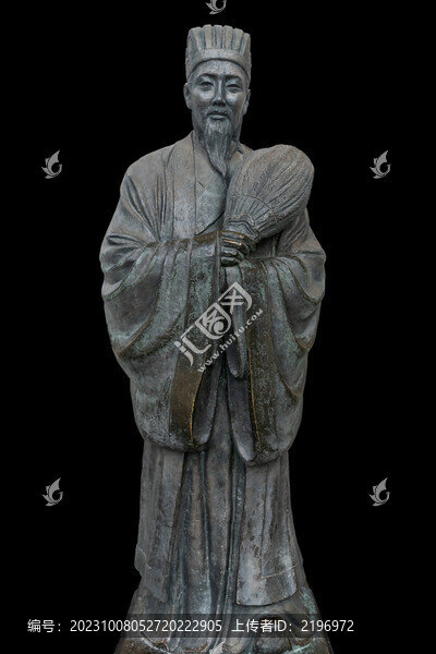 諸葛亮雕像圖片下載