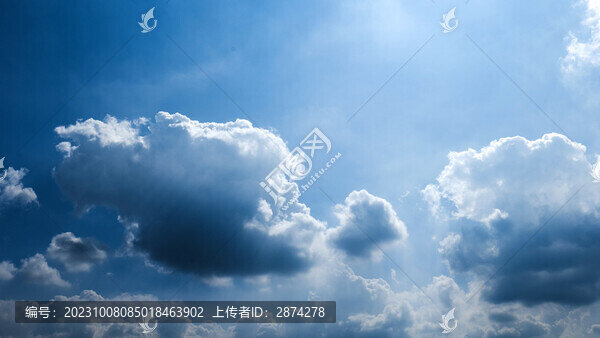 天空白云云團