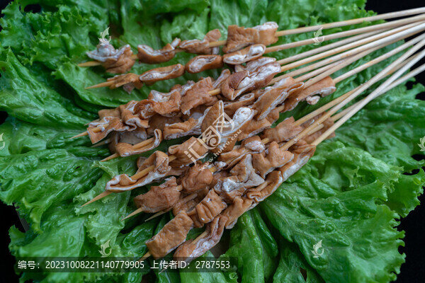 鹵肥腸串