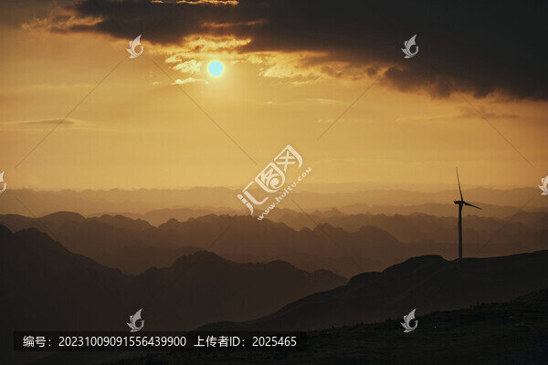 阿西里西韭菜坪夕陽(yáng)
