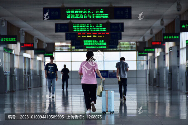 火車站過節(jié)回家的人