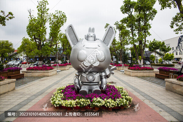 機器兔雕塑