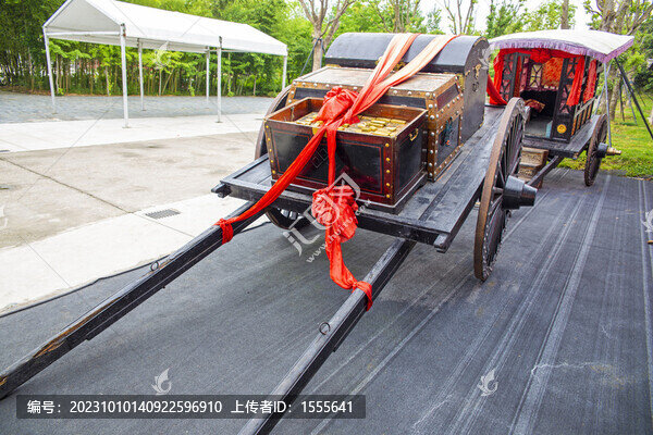 古代出嫁馬車