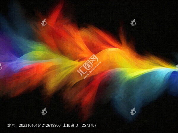 抽象暈影油畫背景裝飾畫