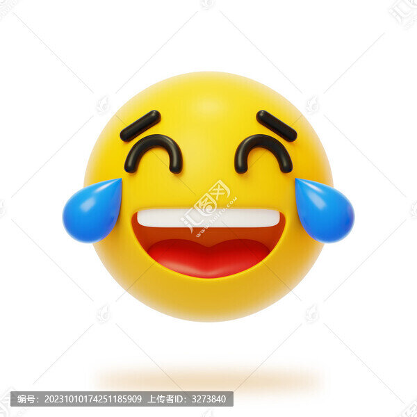 社交情緒表情情感反應(yīng)哭笑3D