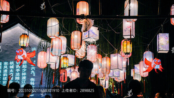 紹興柯橋古鎮(zhèn)夜景
