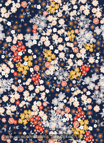 深底小碎花