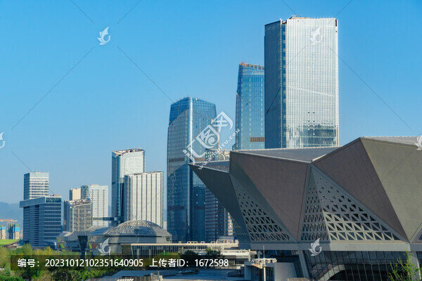 陜西省西安市西安奧體中心街景
