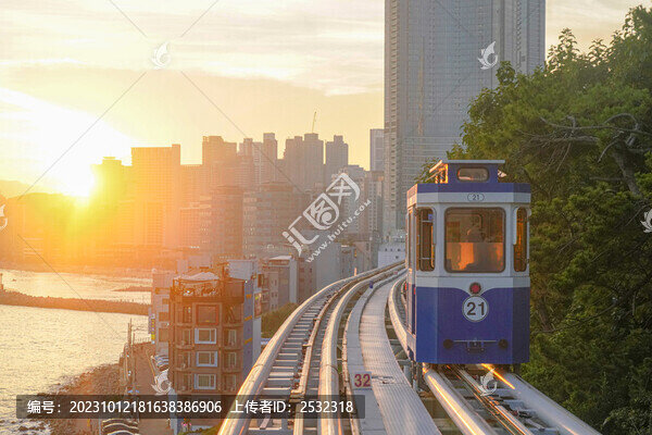 膠囊火車戶外纜車釜山韓國旅游