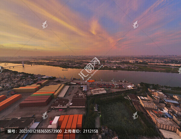 順德勒流港晚霞
