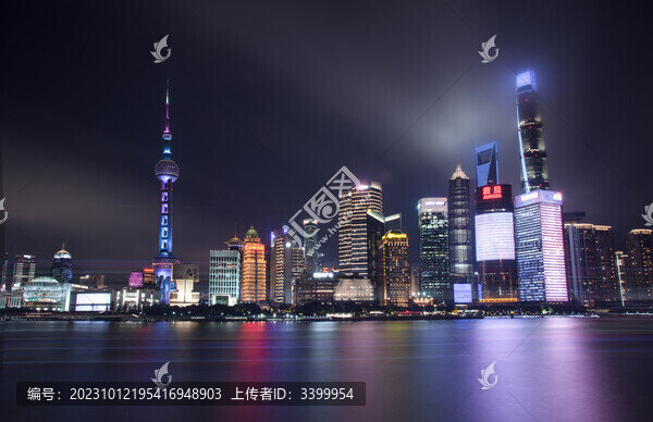 上海外灘城市夜景