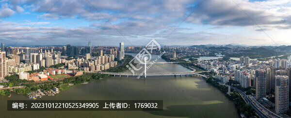 惠州合生大橋航拍全景圖