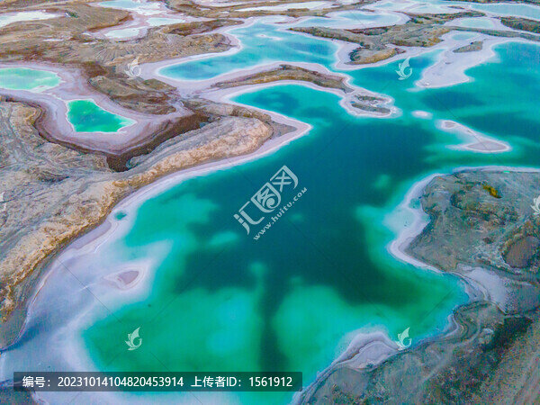 航拍翡翠湖
