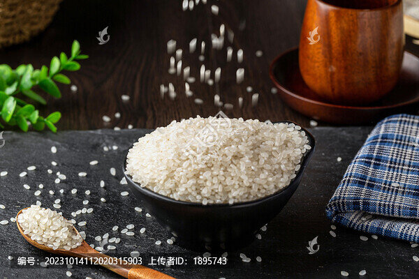 糧食粳米特寫