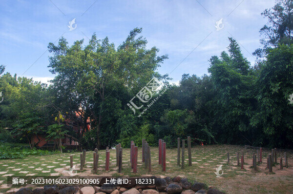 泉州少林寺梅花樁