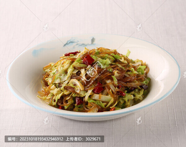 粉絲炒包菜