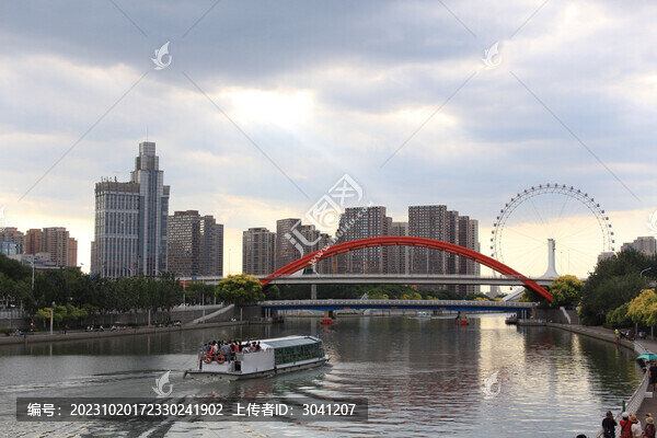天津海河風(fēng)光