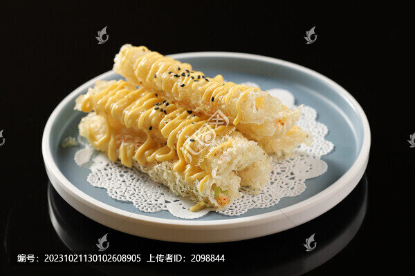 鮮蝦沙律卷