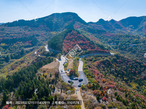 濟南彩石劈山紅葉