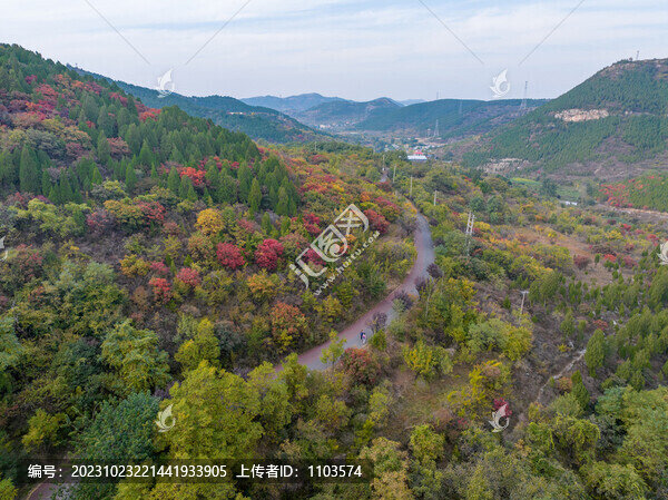 濟(jì)南彩石捎近村紅葉