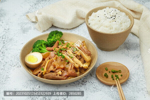 五香紅燒牛雜飯