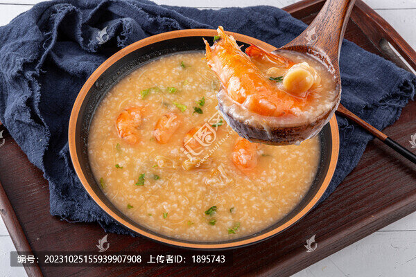 干貝鮮蝦粥