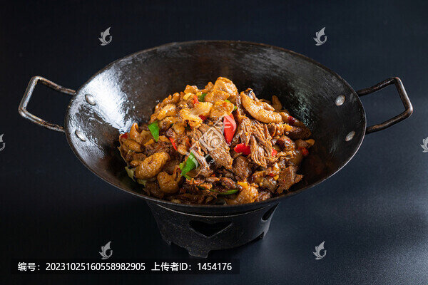 干鍋拆骨肉炒肥腸