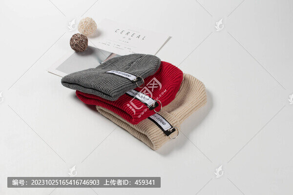 鐵環(huán)布標(biāo)針織帽