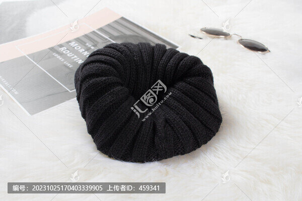 英文刺繡針織帽