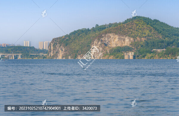 廣西柳州柳江河流山水風(fēng)光