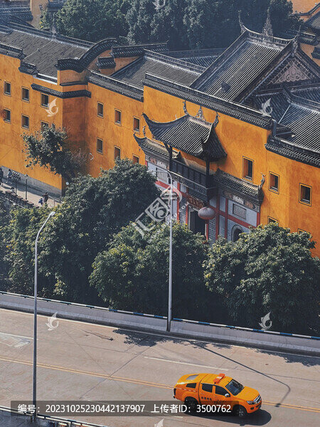 重慶湖廣會(huì)館黃色建筑