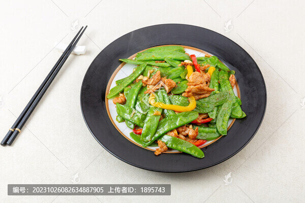 荷蘭豆炒瘦肉