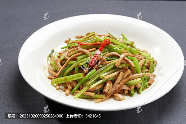 香芹干子肉絲