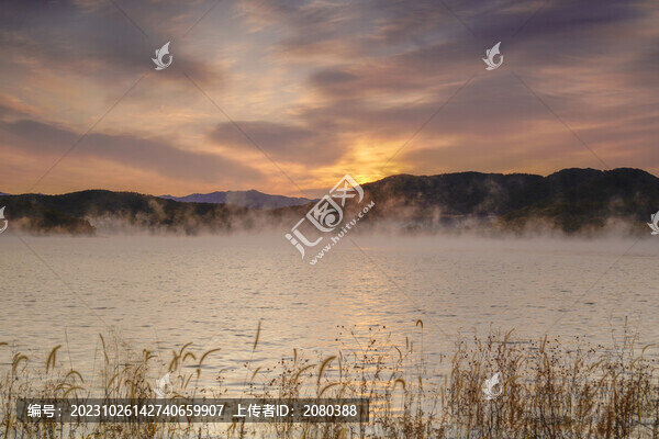 松花湖日出