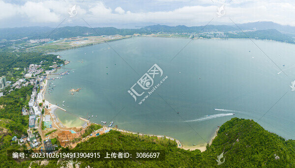 航拍廣東深圳七星灣風(fēng)光