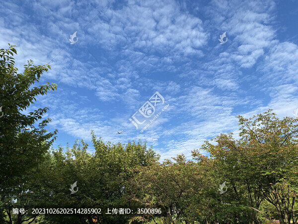 藍色的天空