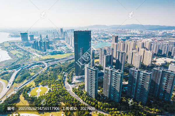 蘇州市吳中區(qū)太湖新城航拍