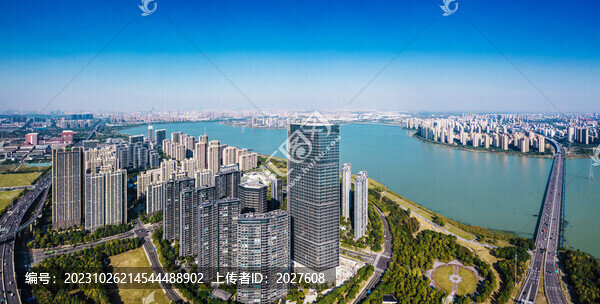 蘇州市吳中區(qū)太湖新城航拍全景
