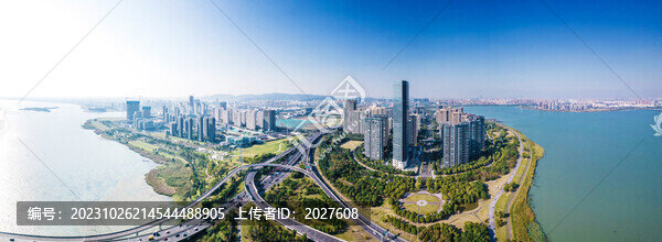 蘇州市吳中區(qū)太湖新城航拍全景