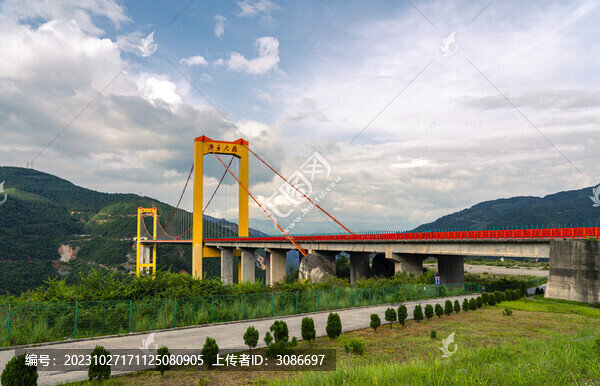 云南曲靖普立大橋全景